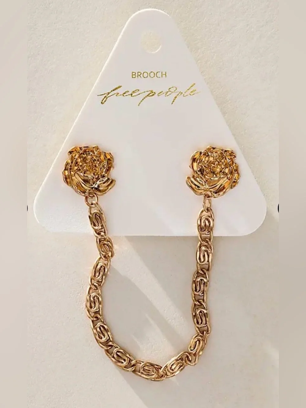 NWT Free People Chancellor Star Pin in Gold